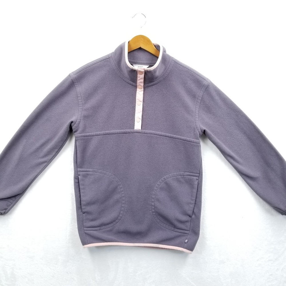 Athleta Girl Pullover Girls XXL 16 Purple Pink‎ Cold Snap Sweatshirt Fleece